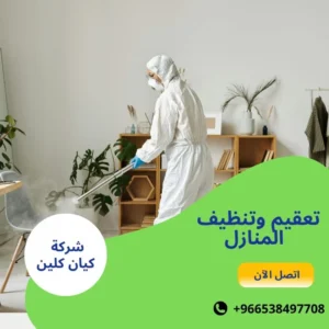 تعقيم وتنظيف المنازل